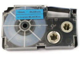 Allprint&nbsp;pro&nbsp;Casio&nbsp;XR-12BU1,&nbsp;12mm&nbsp;x&nbsp;8m,&nbsp;černý&nbsp;tisk&nbsp;/&nbsp;modrý&nbsp;podklad&nbsp;&nbsp;