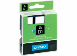 Páska do štítkovače Dymo D1, 45021, S0720610, černá/bílá, 12 mm