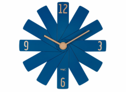 TFA Clock in the box  blau Wanduhr