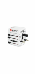 SKROSS cestovní adaptér MUV USB, USB A+C, univerzální pro 150 zemí