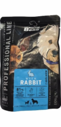 SUPER BENO Adult Small a medium Rabbit - Mokré krmivo pro psy - 100 g