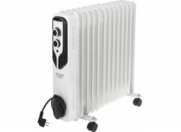 Adler | Olejový chladič | AD 7818 | Olejový chladič | 2500 W | Počet úrovní výkonu 3 | Vhodné pro místnosti do m2 | Bílý