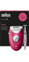 Epilátor Braun Silk•épil 3 SE3-202, bílá/růžová