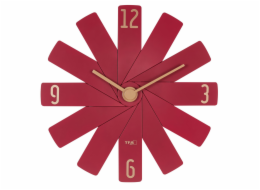 TFA Clock in the box  rot Wanduhr
