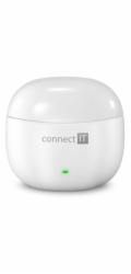 CONNECT&nbsp;IT&nbsp;True&nbsp;Wireless&nbsp;SonicBass&nbsp;sluchátka&nbsp;do&nbsp;uší&nbsp;s&nbsp;mikrofonem,&nbsp;BÍLÁ