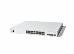 Cisco Catalyst 1300-24XT - Přepínač - L3 - inteligentní - 24 x 10 Gigabit Ethernet + 4 x combo 10 Gigabit SFP+/RJ-45 - Lze montovat do rozvaděče