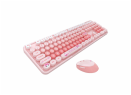 MOFII Sweet New 2.4G Wireless Keyboard + Mouse Set (Pink)