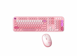 MOFII Lovely 2.4G Wireless Keyboard + Mouse Set (Pink)