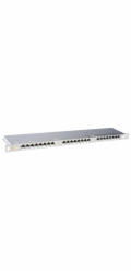 19" patch panel Solarix 24xRJ45 CAT6 STP s vyvazovací lištou 0,5U SX24HD-6-STP-SL