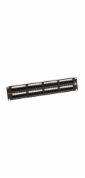 Solarix SX48-6-UTP-BK 19" Patch panel Solarix 48 x RJ45 CAT6 UTP černý