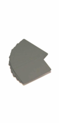 ZEBRA COLOR PVC CARD - SILVER METALLIC, 30 MIL, 500 ks
