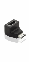 PremiumCord Adapter Mini HDMI C Male na HDMI Female zahnutý do pravého úhlu 90°