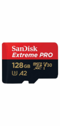 SanDisk Extreme PRO/micro SDXC/128GB/UHS-I U3 / Class 10/+ Adaptér
