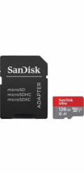 Paměťová karta Sandisk Ultra microSDXC 128 GB 140 MB/s  A1 Class 10 UHS-I, s adaptérem