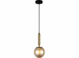 Závěsné svítidlo Italux Moderní LED stropní svítidlo Ready jantar Italux Ravena PND-2324-1 BRO+AMB