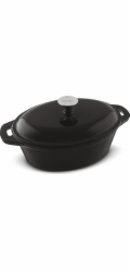 Lamart LT1210 Litinový hrnec se smaltovaným povrchem IRON, 35,5 x 21 cm