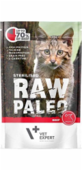 VETEXPERT Raw Paleo Adult Cat Sterilized Beef - mokré krmivo pro kočky - 100 g