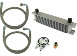 D1Spec_D Olejový chladič TurboWorks 13řadý 260x100x50 AN8 stříbrný