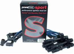 Powertec  zapalovací kabely AUDI V8 100 S6 3.6 4.2L V8 91-97 Red