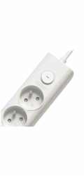Viking síťová prodlužovací zásuvka YC53, 5x AC 230V, 1x USB-A, 2x USB-C, délka 1,5 m, bílá