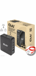Club3D cestovní nabíječka 140W GaN technologie, 3xUSB-C, 1xUSB-A, PPS + PD 3.1 Support