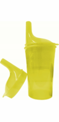 Bezpečný kelímek k jídlu a pití, žlutý
