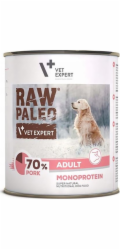 VETEXPERT Raw Paleo Adult Monoprotein Vepřové maso - vlhké krmivo pro psy - 800 g
