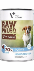 VETEXPERT Raw Paleo Puppy Monoprotein Cod - mokré krmivo pro štěňata - 400 g