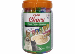 INABA Churu Varieties Chicken and tuna - pamlsek pro kočky - 50 x 14g