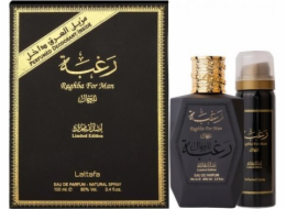 Lattafa  Raghba For Men 100ml EDP + DEO 50ml