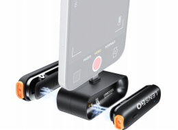 Mikrofon LensGo 2x bezdrátový klopový mikrofon 50m pro iPhone Lightning LensGo / 518C Mini