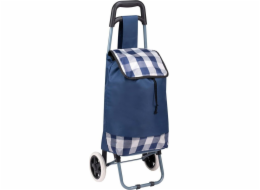Nákupní taška Slazenger Trolley na kolečkách s rámem 31l modrobílá