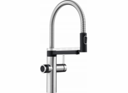 Kuchyňská baterie Blanco EVOL-S Pro pitná.filtrační baterie, povlak PVD Steel
