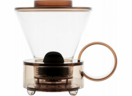 Clever  Dripper - Skleněný kávovar 500ml, transparentní hnědý