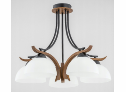 Stropní svítidlo Alfac Alfa Bafia 26125 stropní svítidlo 5x60W E27 dřevo/bílá