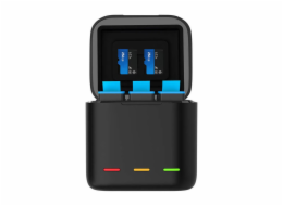 Telesin three-channel box charger + 3 TELESIN batteries for GoPro Hero 9 / 10 / 11 / 12