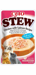 INABA Ciao Stew Chicken & Salmon - pamlsek pro kočky - 40g