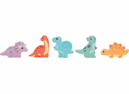 small foot Dřevěné paměťové puzzle Dino