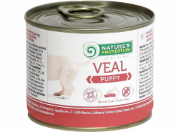 NATURE S OCHRANA Puppy Telecí - mokré krmivo pro štěňata - 200 g