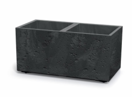 Květináč Prosperplast SIERRA CASE beton effect 77 cm černý beton