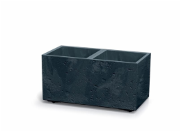 Květináč Prosperplast SIERRA CASE beton effect 57,7 cm antracit