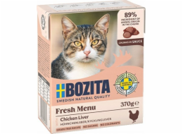 BOZITA Fresh Menu Chicken liver in gravy - mokré krmivo pro kočky - 370g