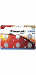 PANASONIC Lithiová baterie (knoflíková) CR-2032EL/6BP 3V (Blistr 6ks)