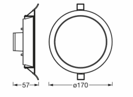 LIGHT MONTÁŽ WIFI 12W D170 RGBTW 1000LM