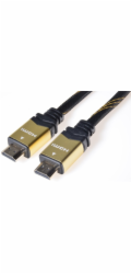 PREMIUMCORD Gold HDMI High Speed + Ethernet kabel (v1.4), opletený, zlacené konektory, 2m