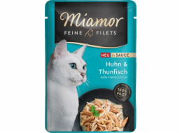 MIAMOR Fine Filets Chicken with tuna in sauce - mokré krmivo pro kočky - 100g