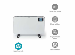 Ventilátor Nedis SmartLife konvekční, horkovzdušný HTCO50WTW