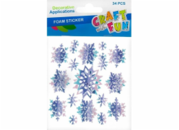Craft with Fun CF EVA DECORATION STARS FRESH 34KS 12/288