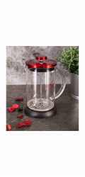 BERLINGERHAUS Konvička na čaj a kávu French Press 800 ml  Burgundy Metallic Line BH-1498