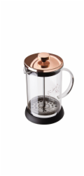 Konvička na čaj a kávu French Press 800 ml Rosegold Metallic Line BH-1495